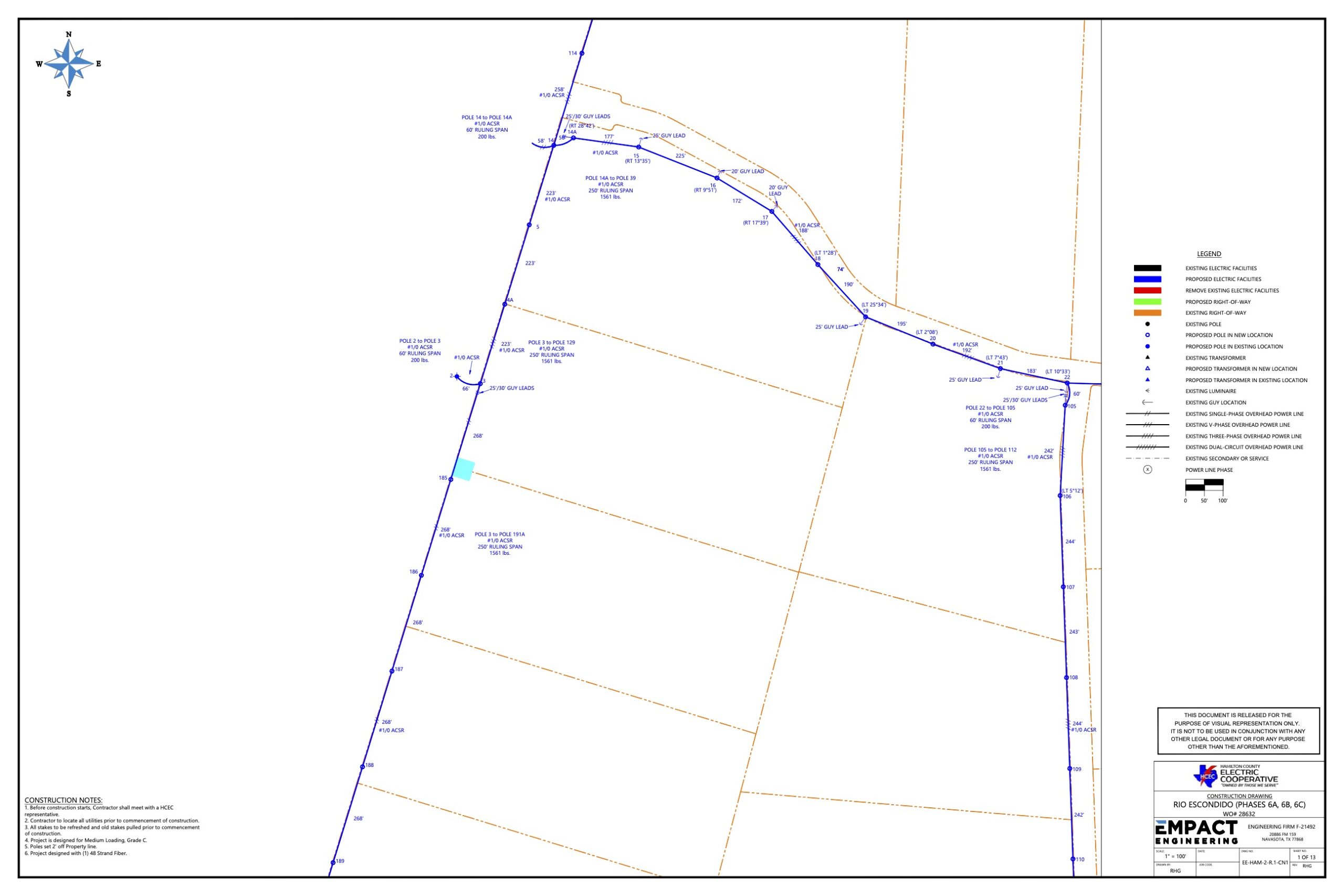 Map of Phase 6 Electric